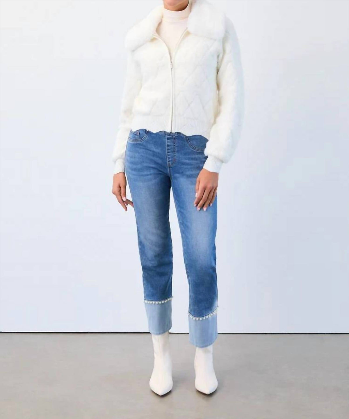 Fdj - Pearla Pull-on Straight Ankle Denim Jeans