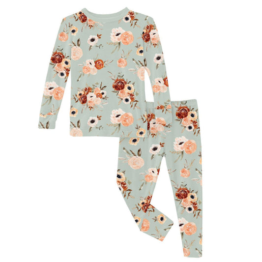 Kickee - Girl's Long Sleeve Pajama Set