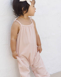 Quincy Mae - Girls Smocked Jumpsuit