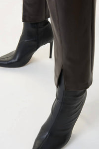 Joseph Ribkoff - BELTED LEATHERETTE PANT