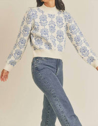 &Merci - Flower Pullover Sweater