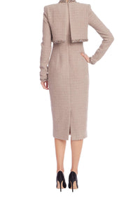 Badgley Mischka - Women's Tweed Sheath Dress