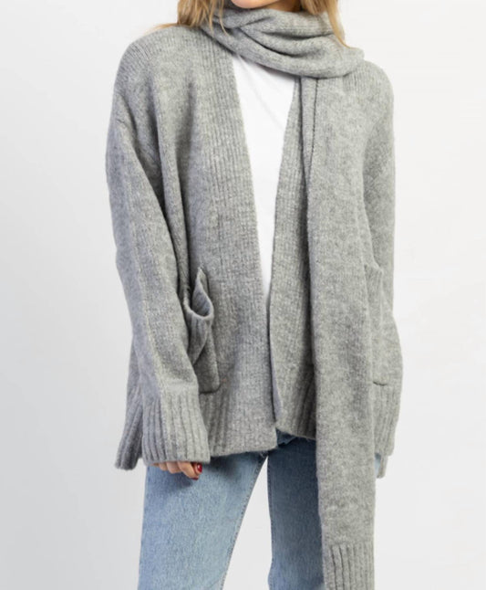 Scarf Collar Cardigan