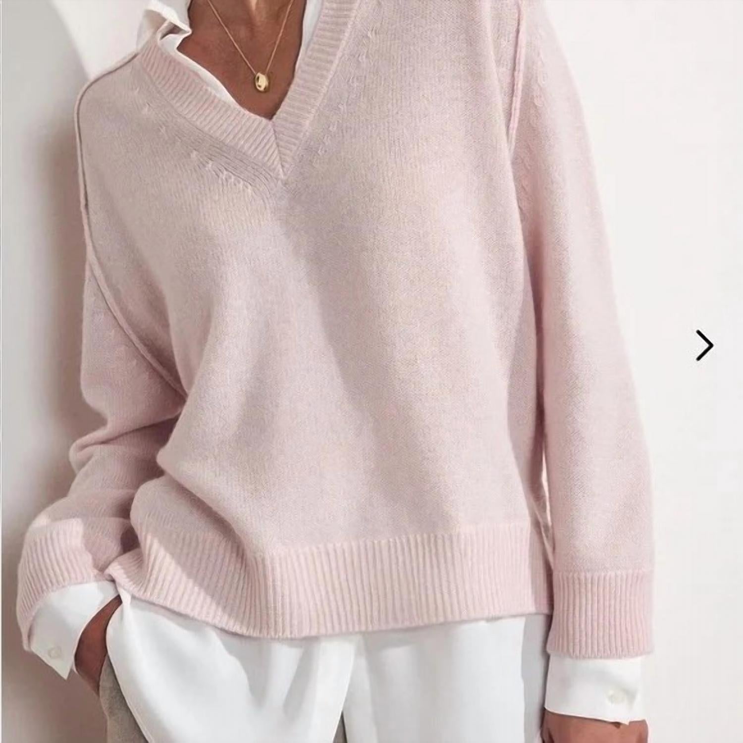 Brochu Walker - V-NECK LAYERED PULLOVER