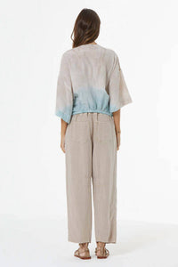 young fabulous & broke Tia Top in wave patina wash - women's shirt - alternate view