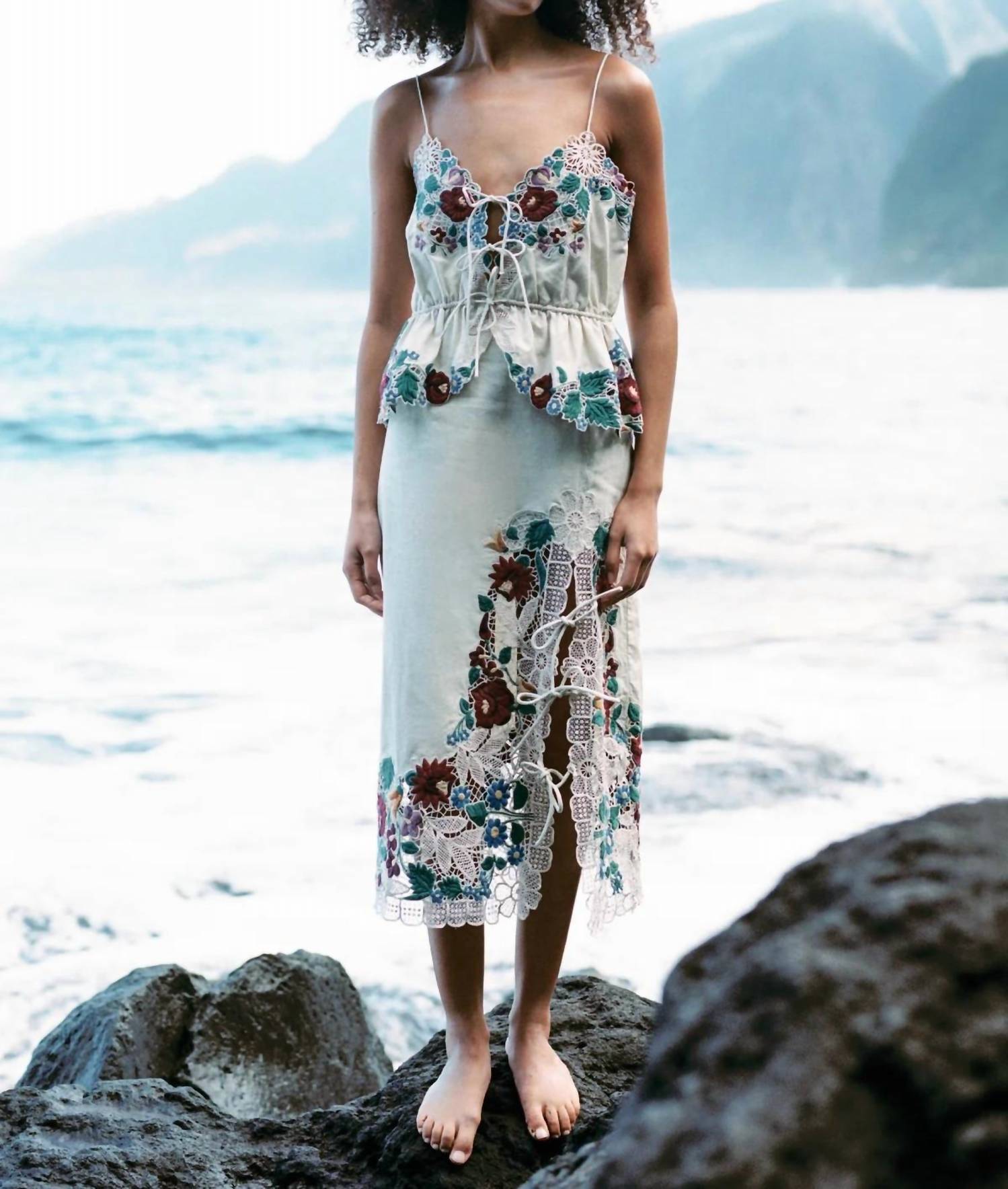 Sea - Katharine Embroidery Skirt