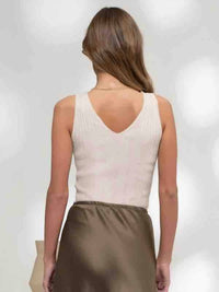 The Workshop - V Neck Sweater Knit Tank