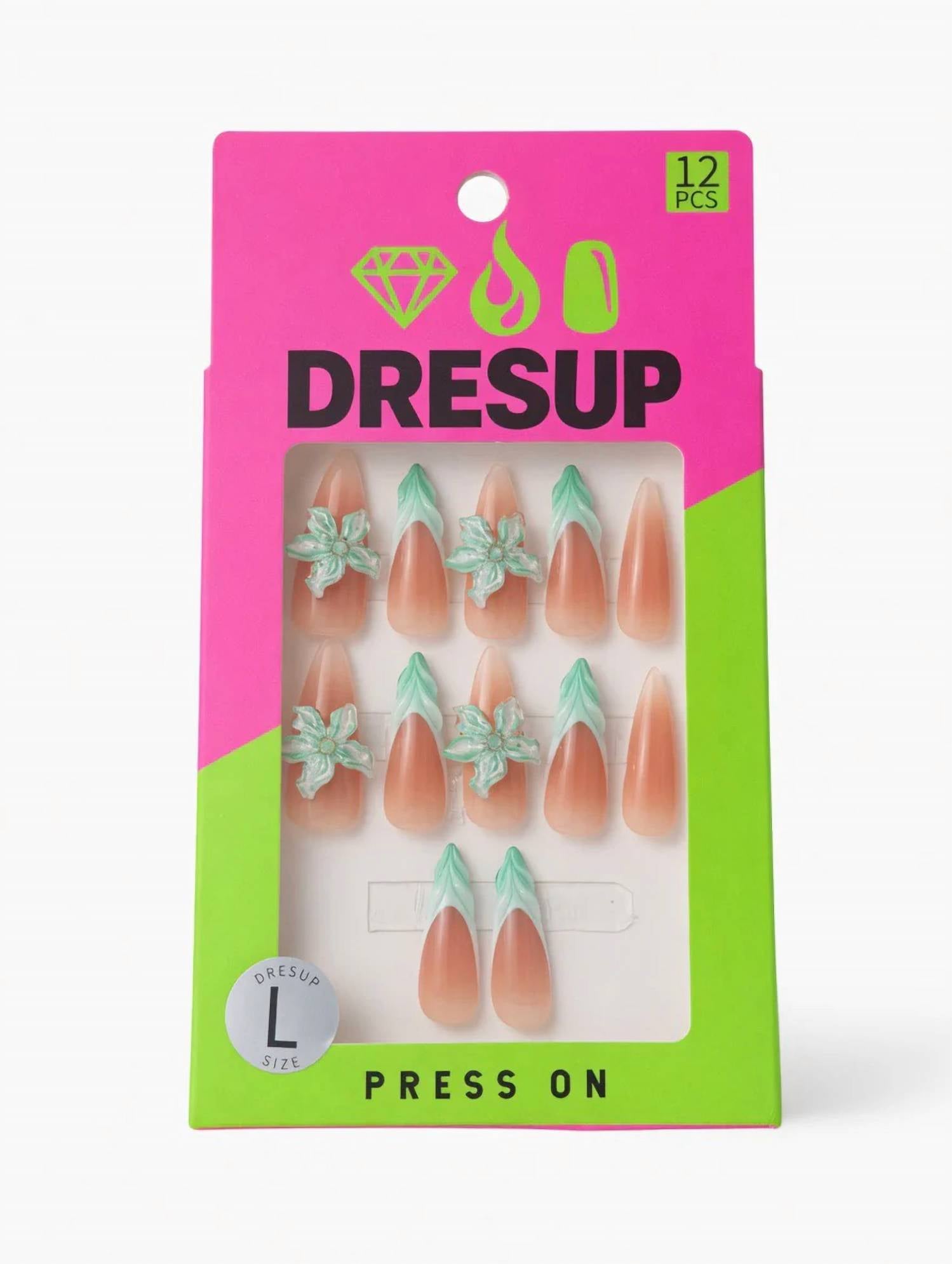 Dresup - Women's Custom Tidepool Bloom Nails