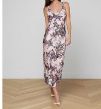 L'Agence - Akiya Satin Maxi Dress