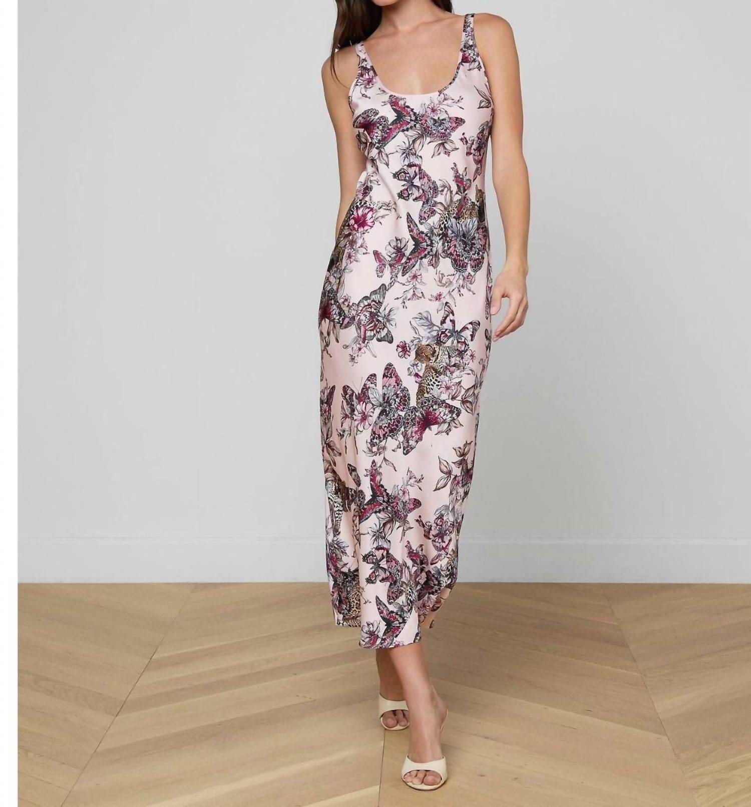 L'Agence - Akiya Satin Maxi Dress