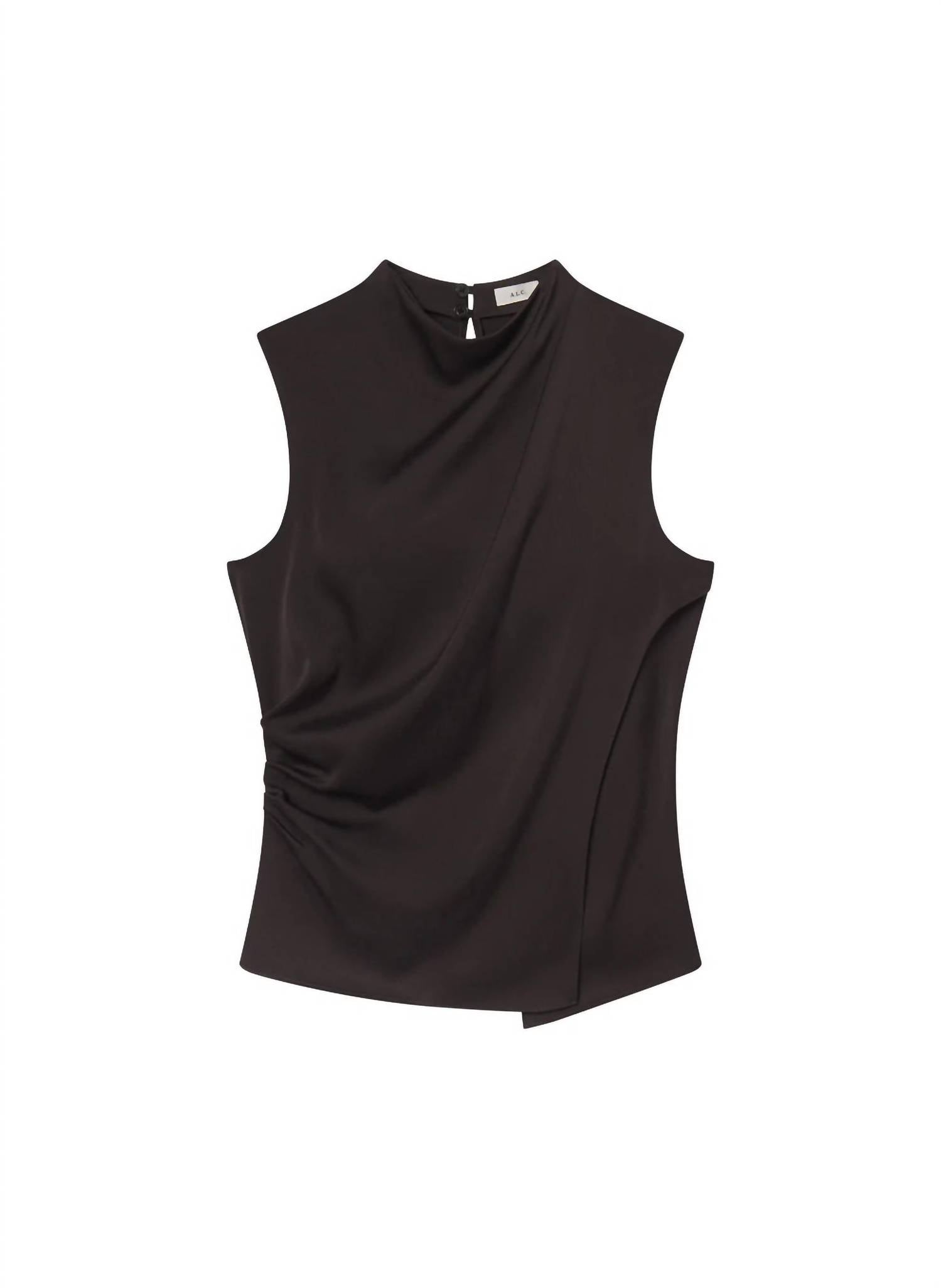 A.L.C. - Amira Hammered Crepe Top