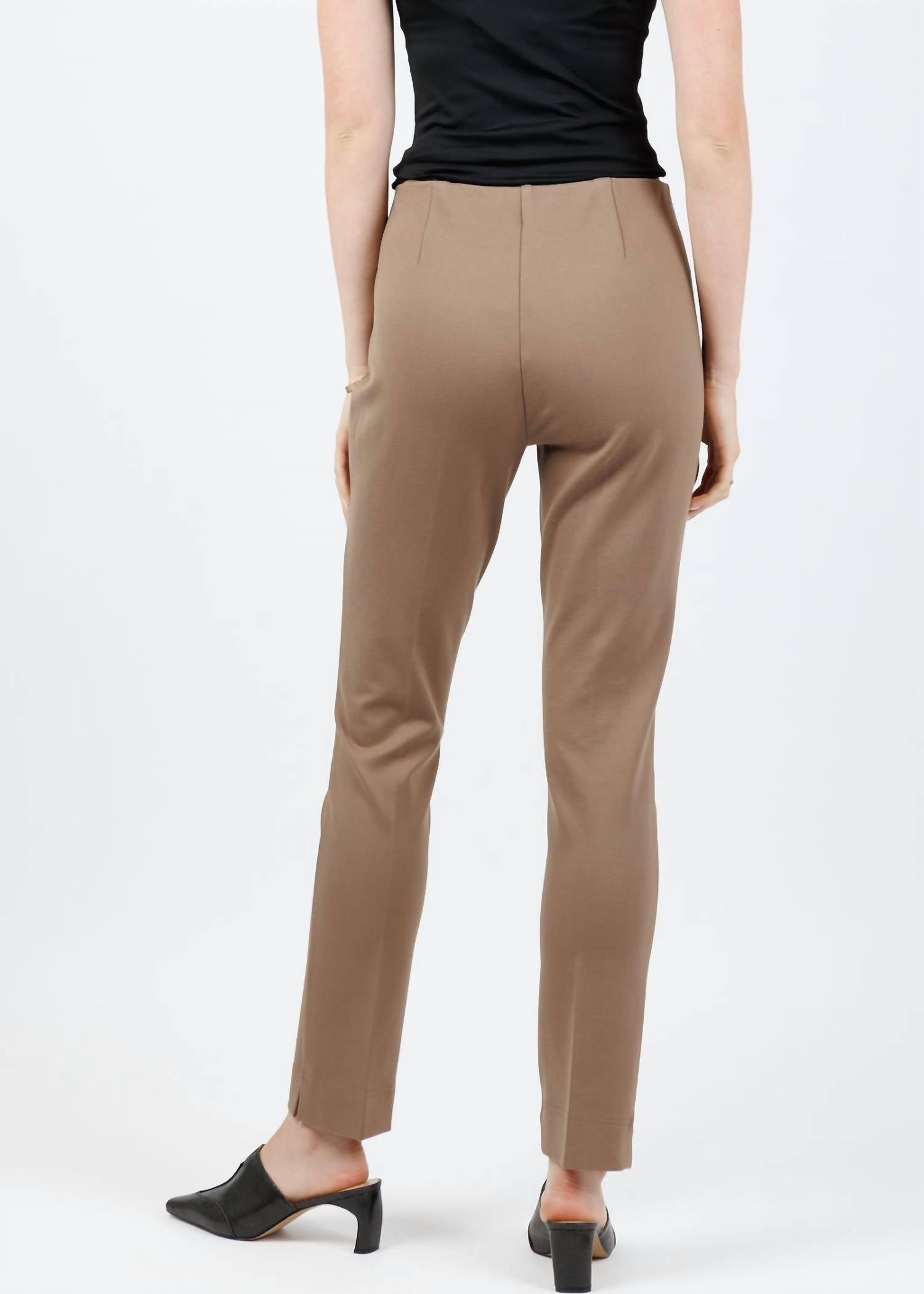 PEACE of CLOTH Annie Paramount Knit Pants in mocha - women's pants - alternate view
