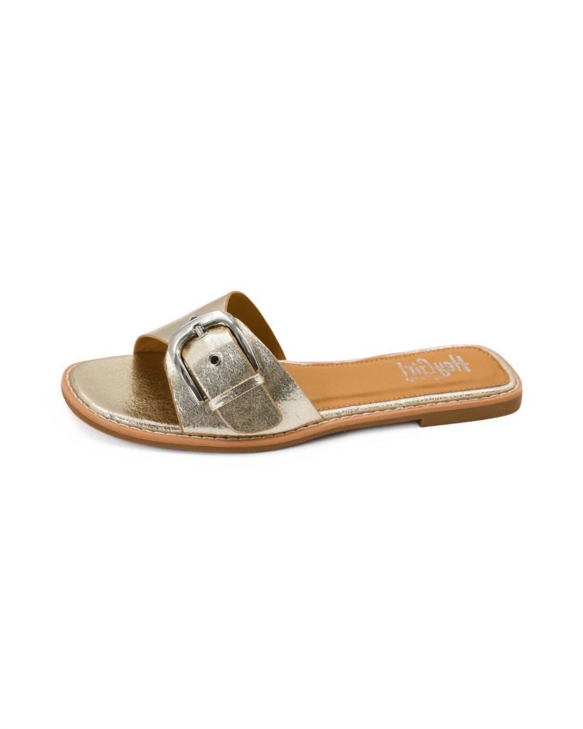 Corkys Footwear - Women's Metallic Buckle Slide Sandals