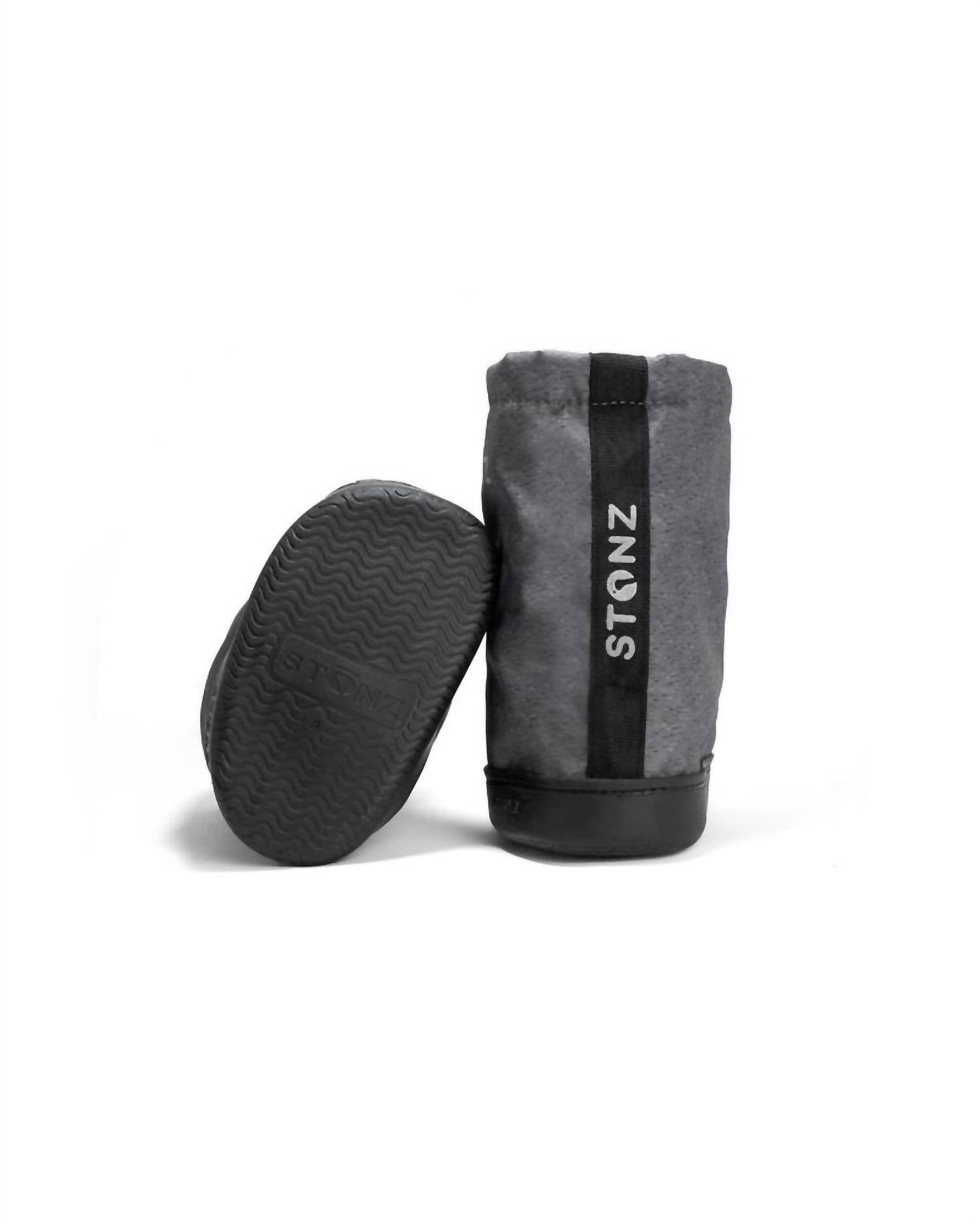 Stonz Girl's Puffer Toddler Boots in heather grey - kids' boots - detail view