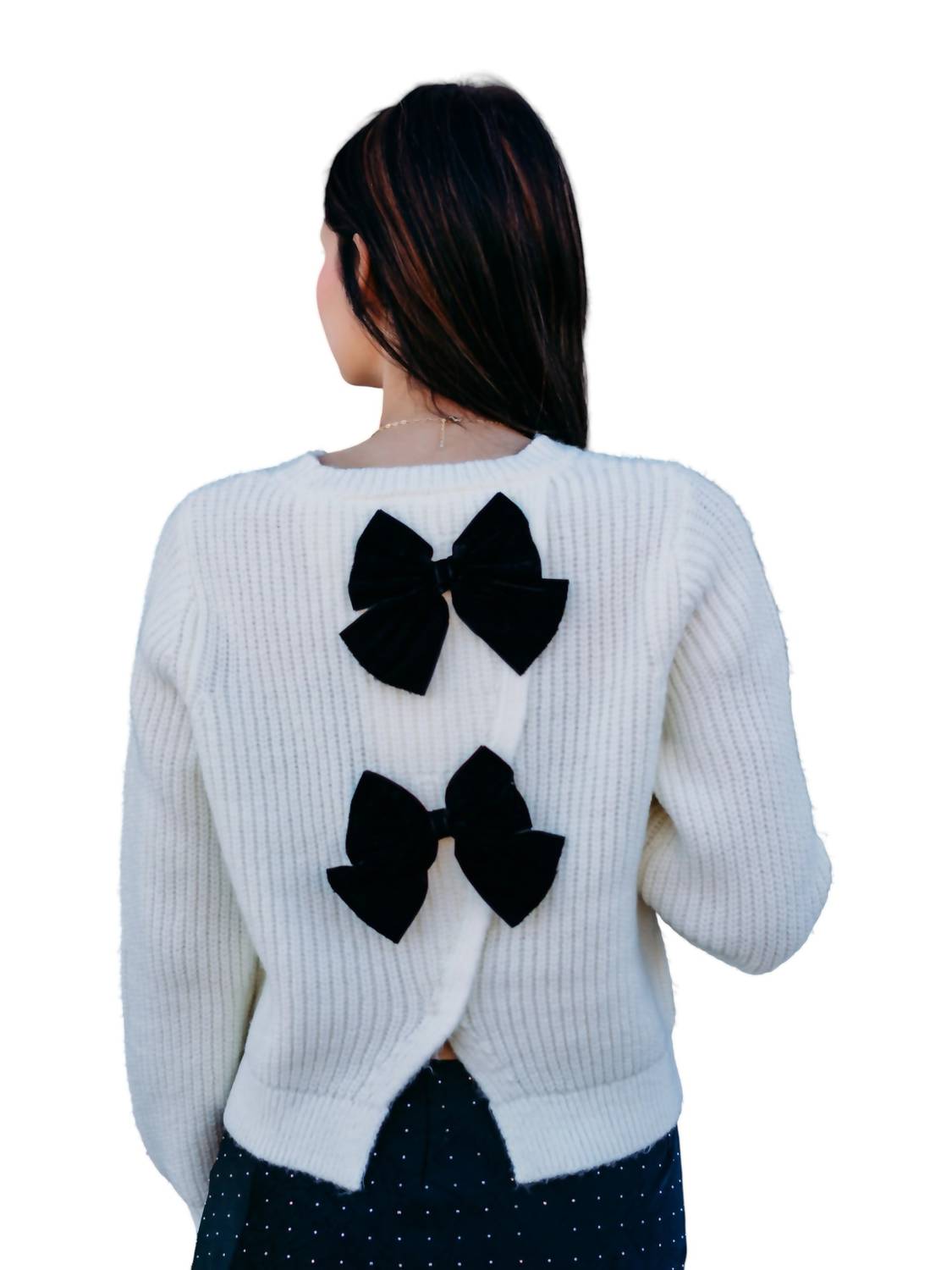 Design History - Sequin Bow Sweater