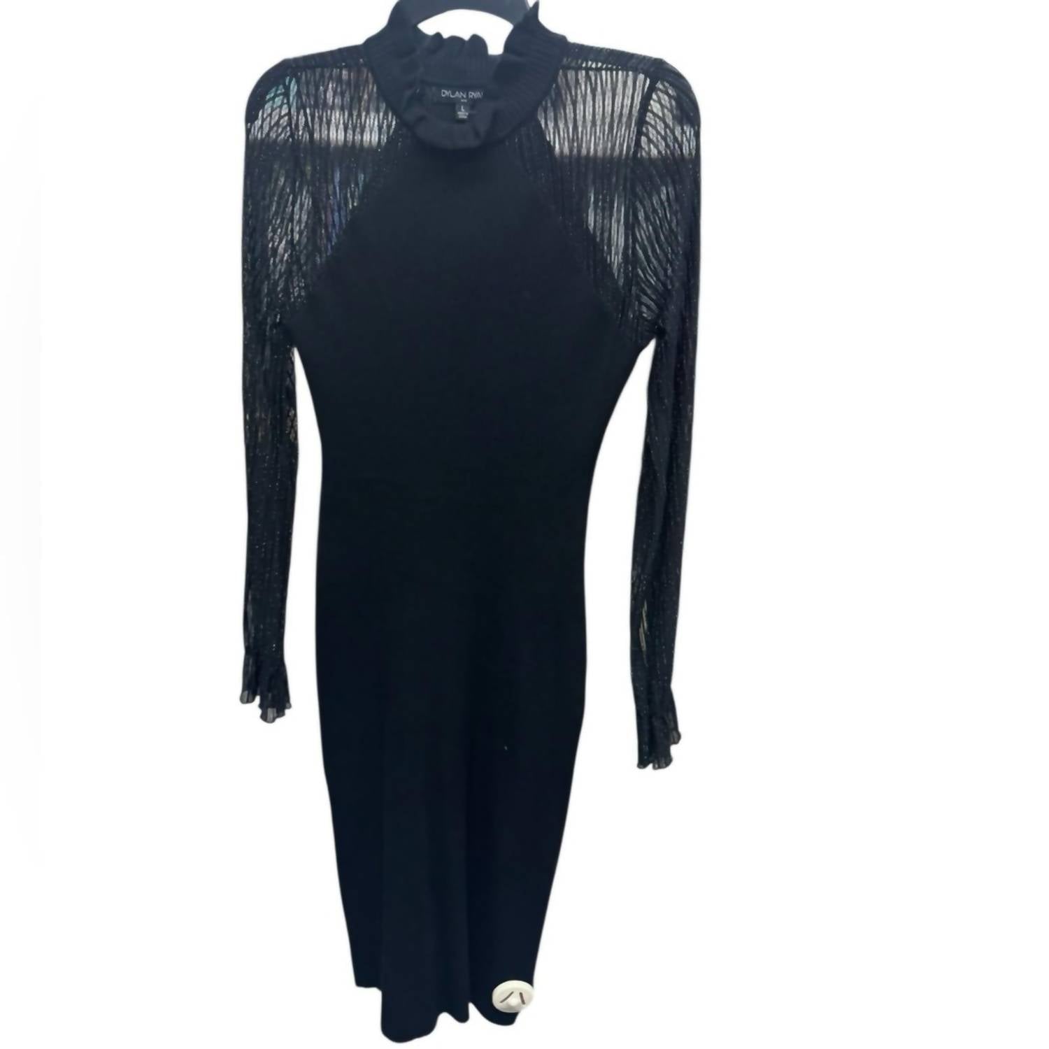 Dylan Ryan Chic Long Sleeve Dress in black - women's dress - alternate view