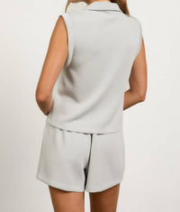 Skies Are Blue - Savannah Scuba Sleeveless Top