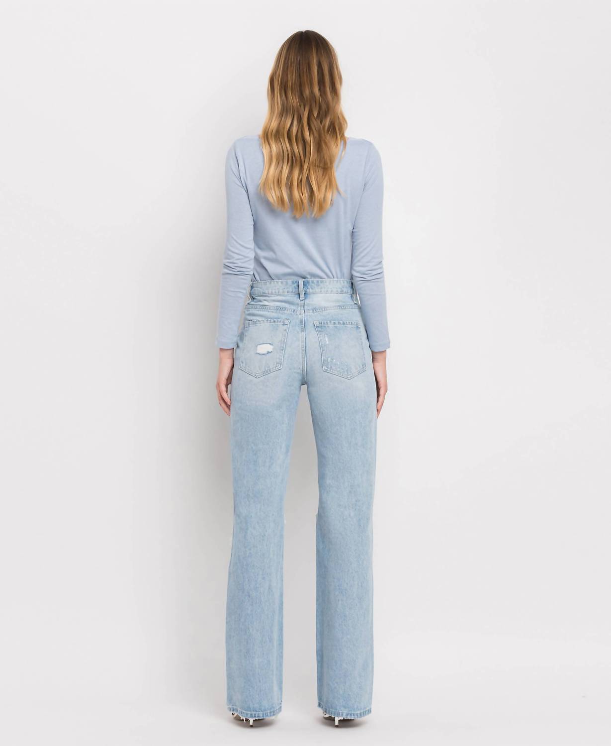Vervet By Flying Monkey - 90's Vintage Super High Rise Flare Jeans