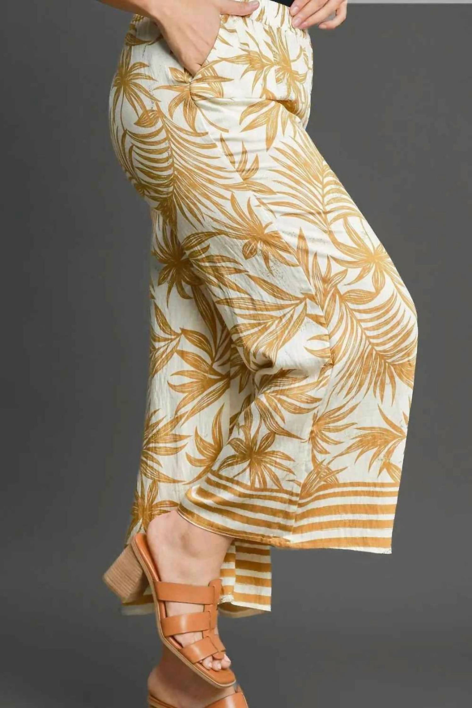 Umgee - Resort Latte Wide Leg Pants