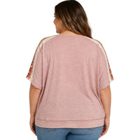 Heyson - Slub Knit Dolman Top - Plus