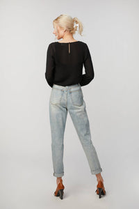 AGNES LACE-PANELED SILK BLOUSE