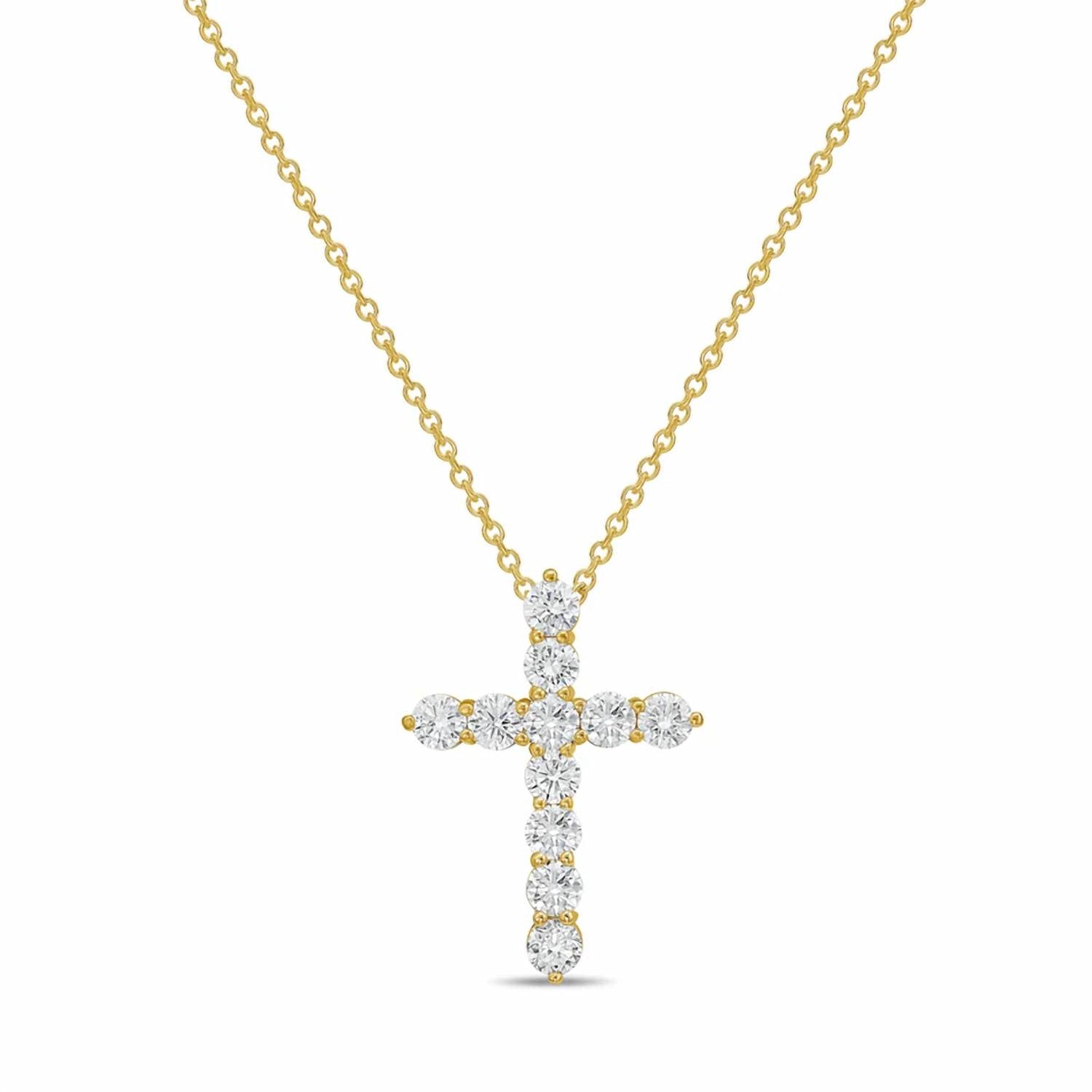 Diana M Jewels - Women's Round Lab-Grown Diamond Pendant Necklace (0.25 Ct) - Signature