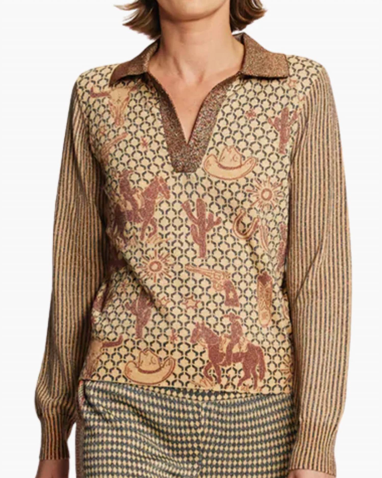Me369 - Millie Polo Knit Top