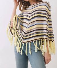 Tcec - Boaty Stripe Poncho