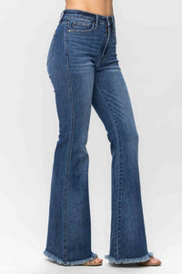 Judy Blue - High Waist Tummy Control Fray Hem Jeans