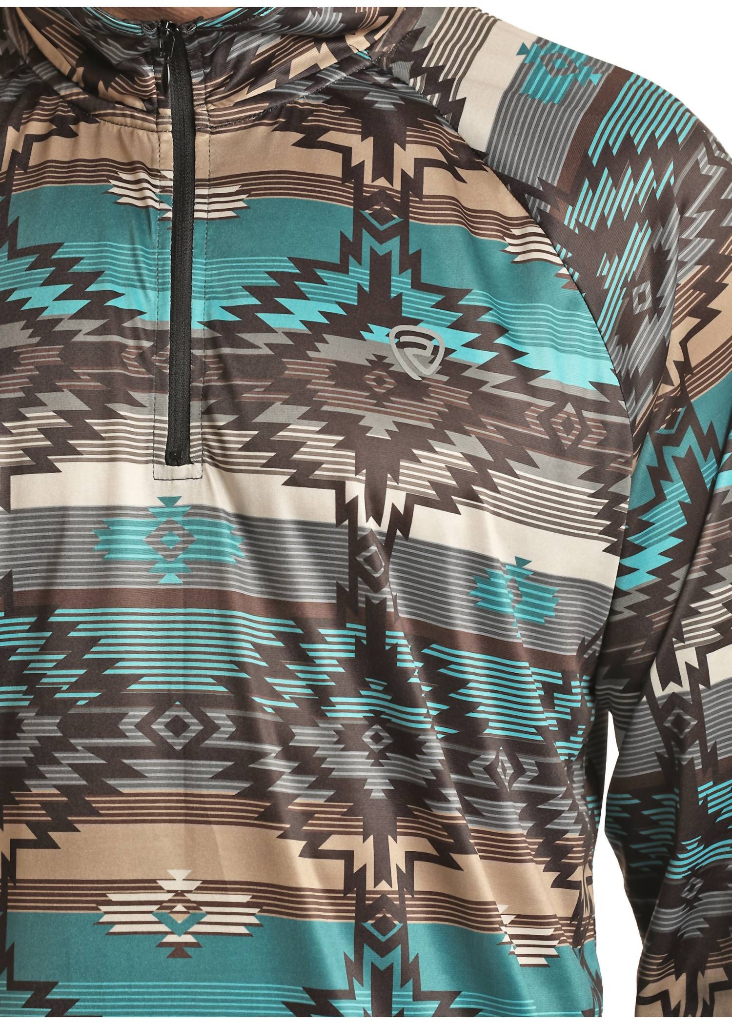 Panhandle - Aztec Quarter Zip Pullover Sweater