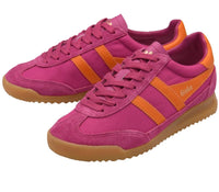 Gola Women’s Tornado Trainer Shoe in fuchsia clementine - women's sneaker - alternate view