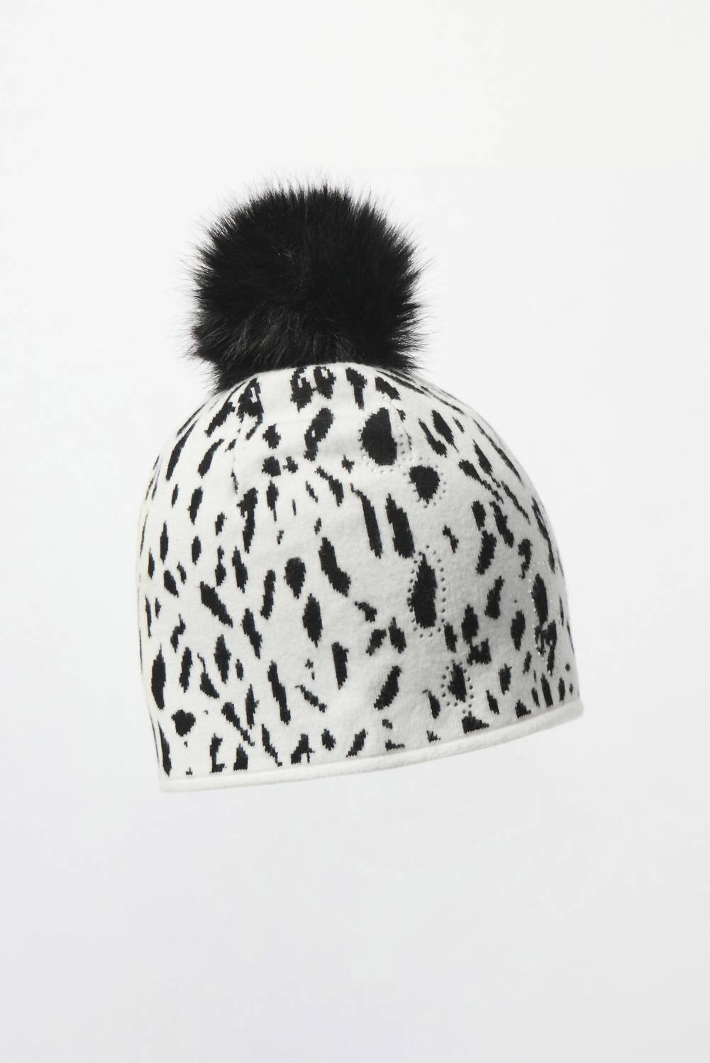 Joseph Ribkoff - Rita Knitted Animal Print Pompom Hat