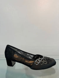 J. Renee Women's Zofia Dress Heel with Butterfly in black - women's heels