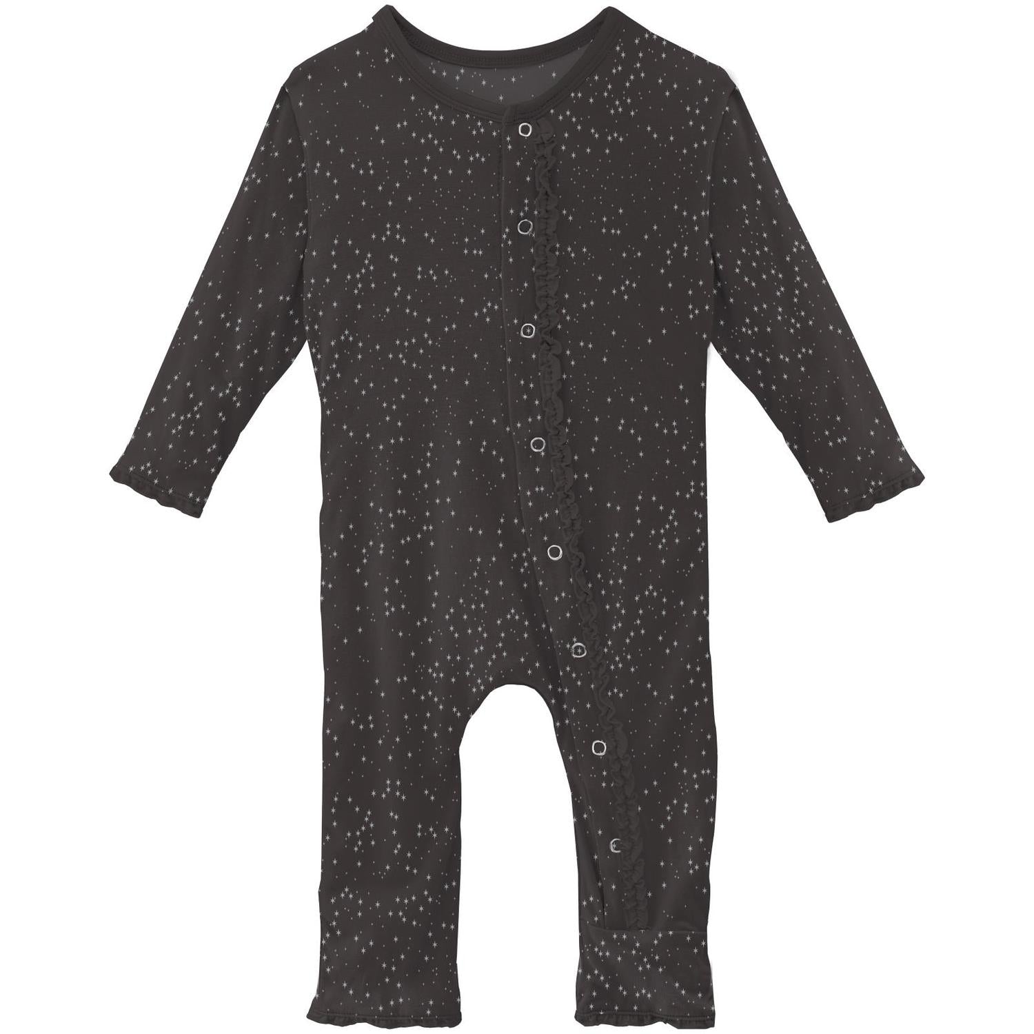 Kickee - Kids' Muffin Ruffle Coverall with Snaps