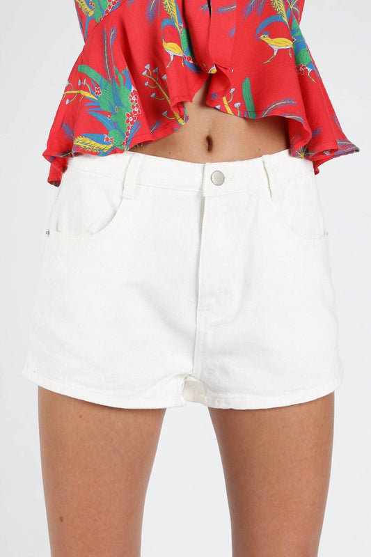 Honey Punch - Be the Star High Waist Denim Short