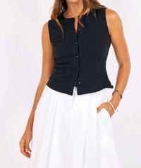 Sage The Label - Purpose Button Tank Top