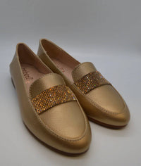 Beberlis - Women's Crystal Band Slip On Loafers