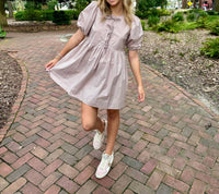 Mable - French Bow Mini Dress