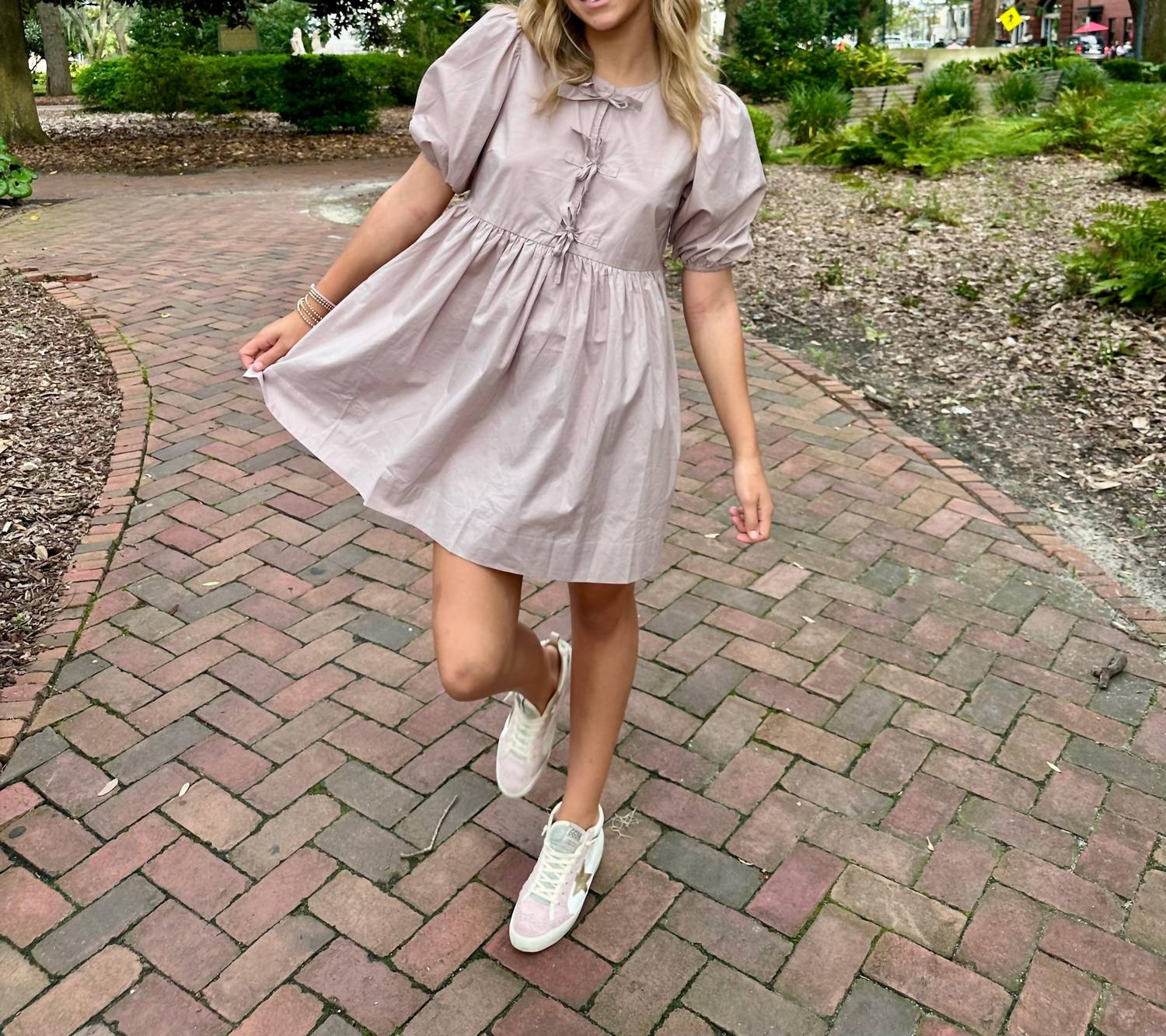 Mable - French Bow Mini Dress