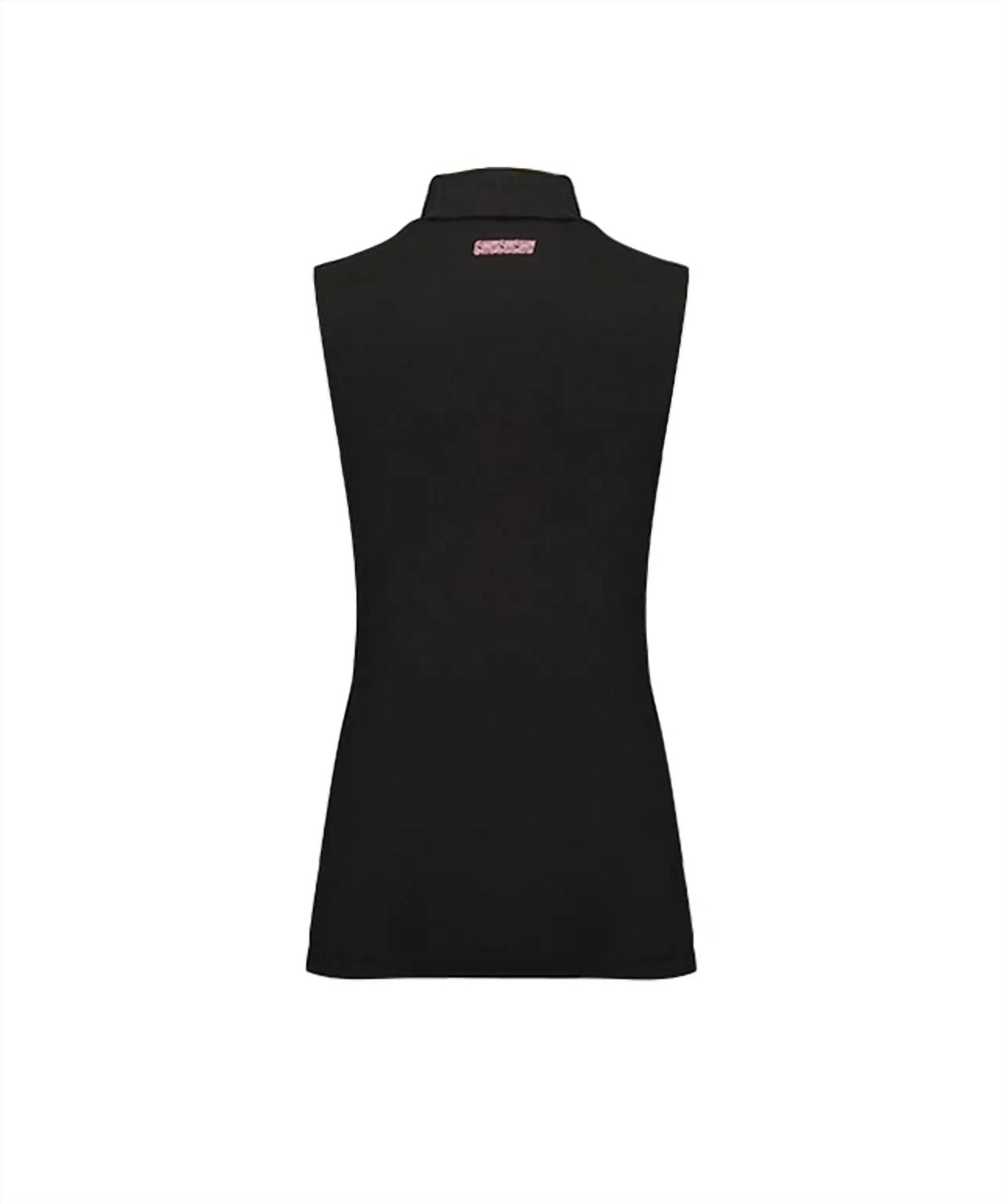 Chucuchu - Front Mesh Half Neck Top