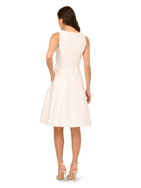 Adrianna Papell - Button Mikado Midi Dress
