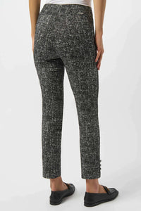 Joseph Ribkoff - Abstract Jacquard Straight Pull On Trouser