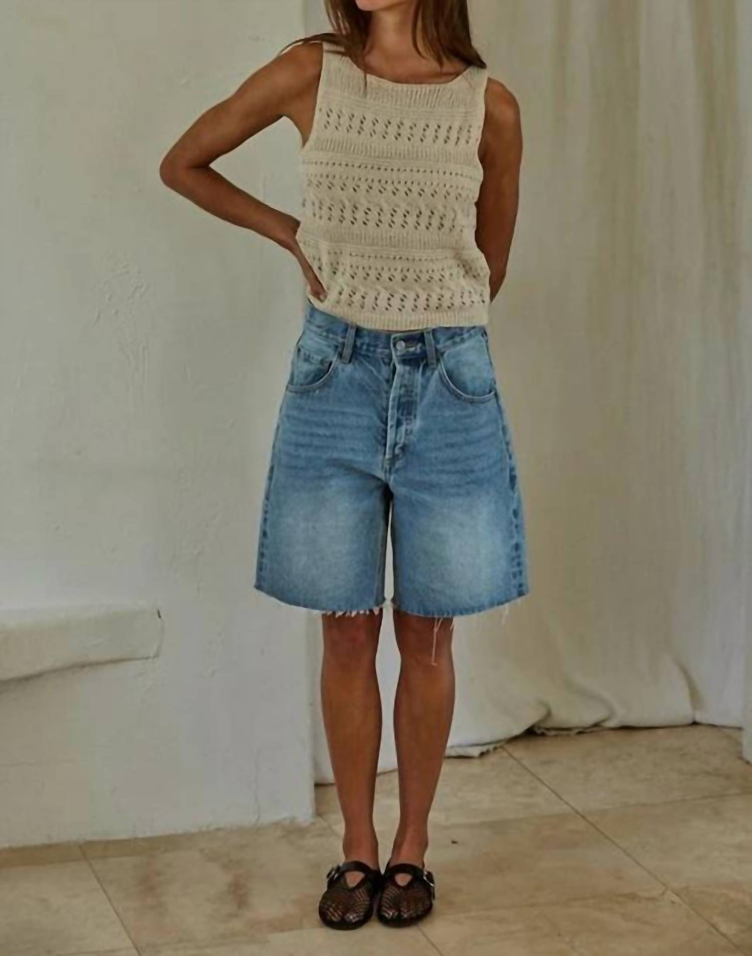 By Together - Rael Sleeveless Sweater Pullover Top