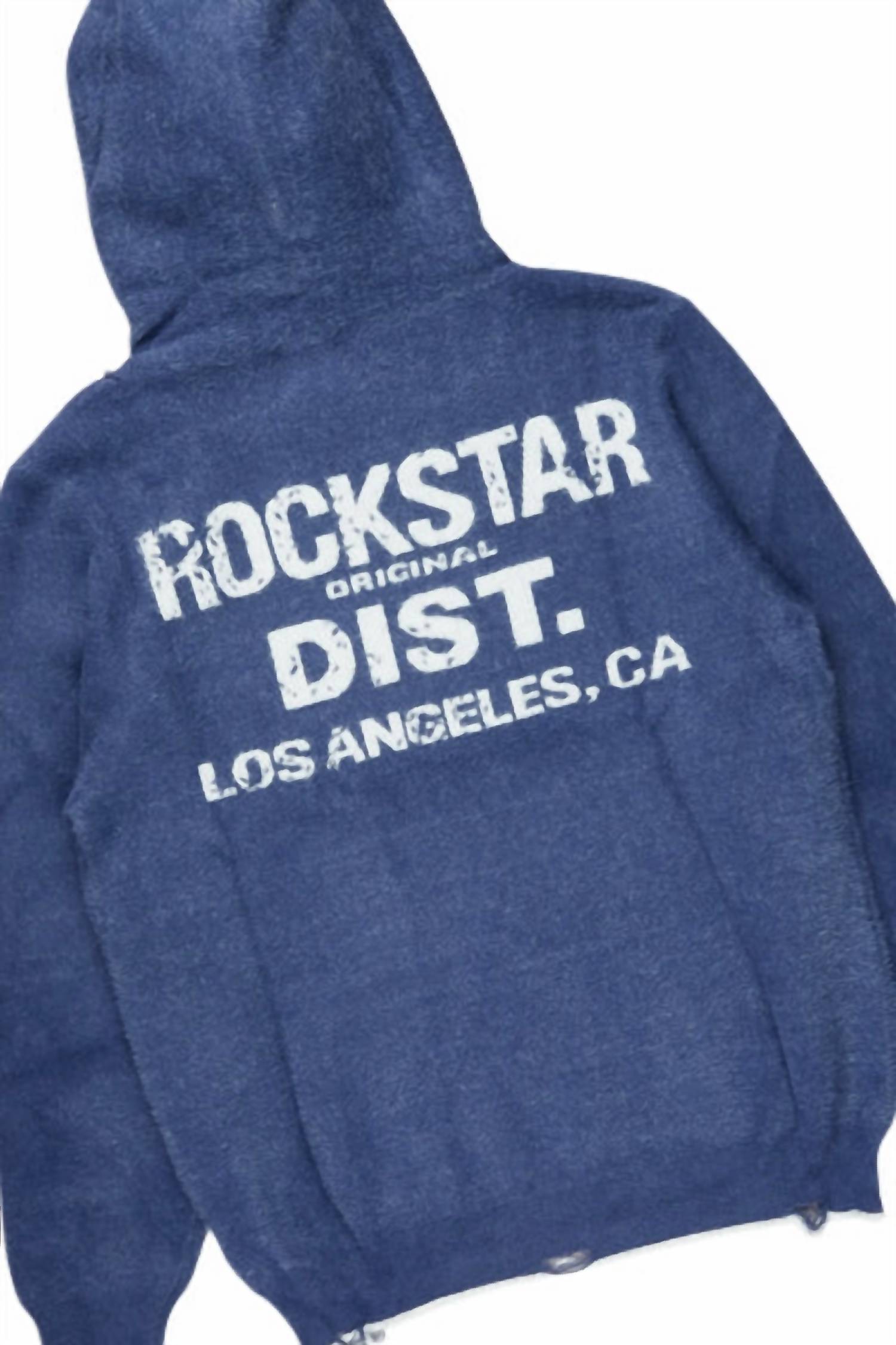 ROCKSTAR ORIGINAL Lake Mohair Knit Track Set in navy - men's shirt - view 5
