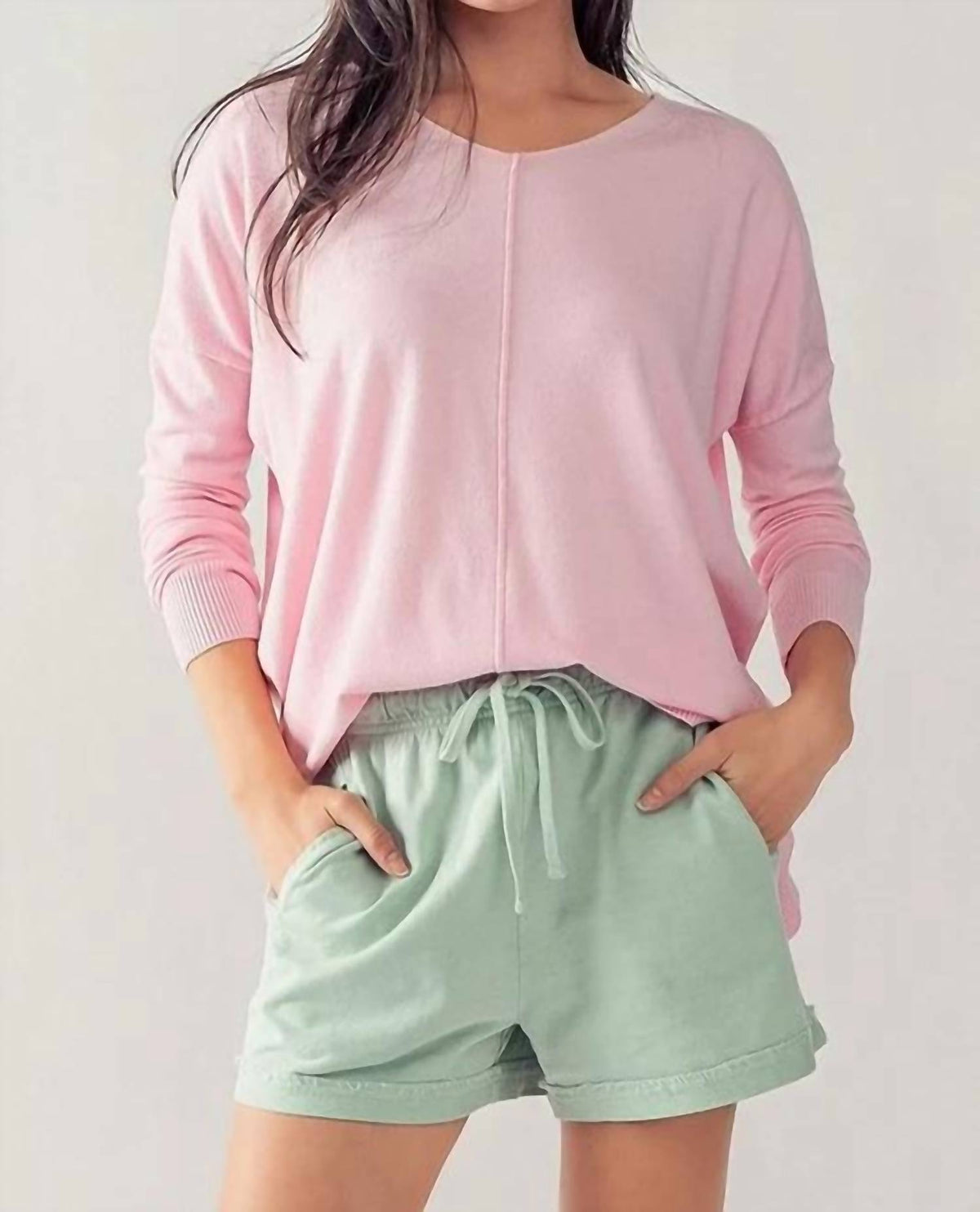 Urban Daizy - High-Lo Thin Tunic Sweater