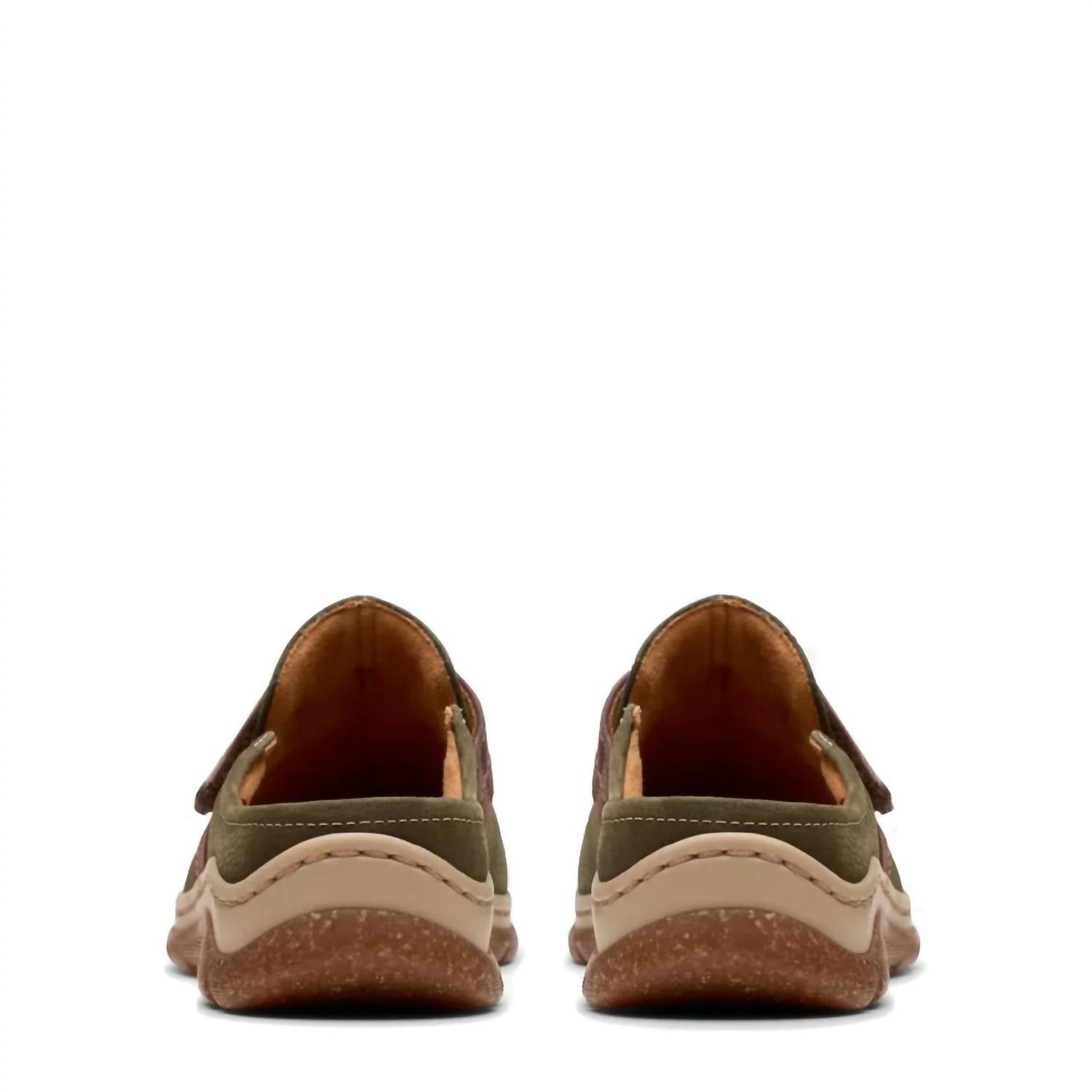 Clarks Women's Orlene Clog in olive combo - women's shoe - view 4