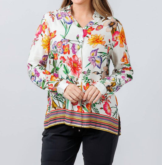 Vilagallo - Tea Estampado Flor Blouse