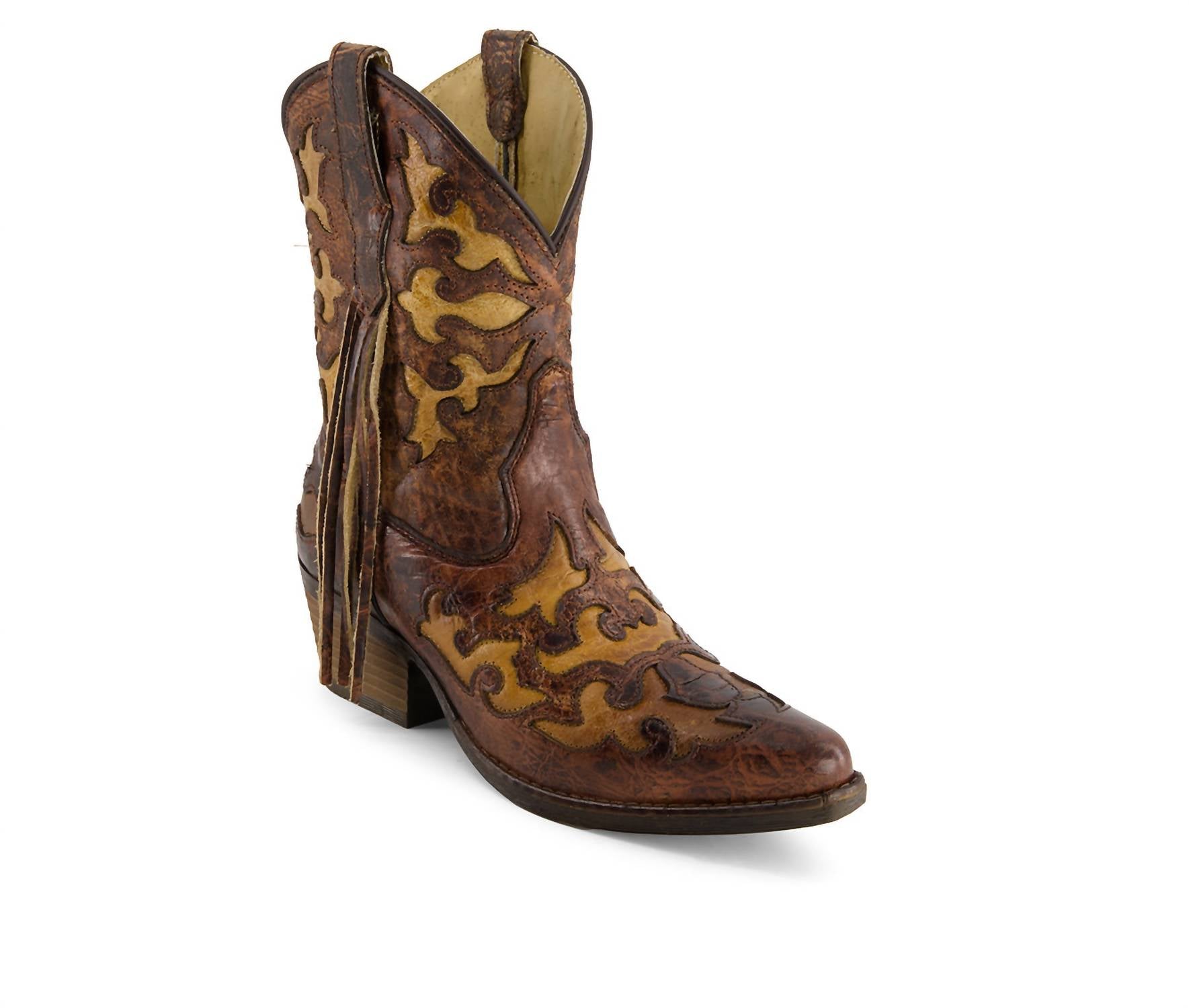 Forastero - Women's Real Leather Pointed Toe Cowgirl Boots