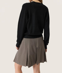 Soaked In Luxury - Sina Button V-neck Rib Knit Cardigan