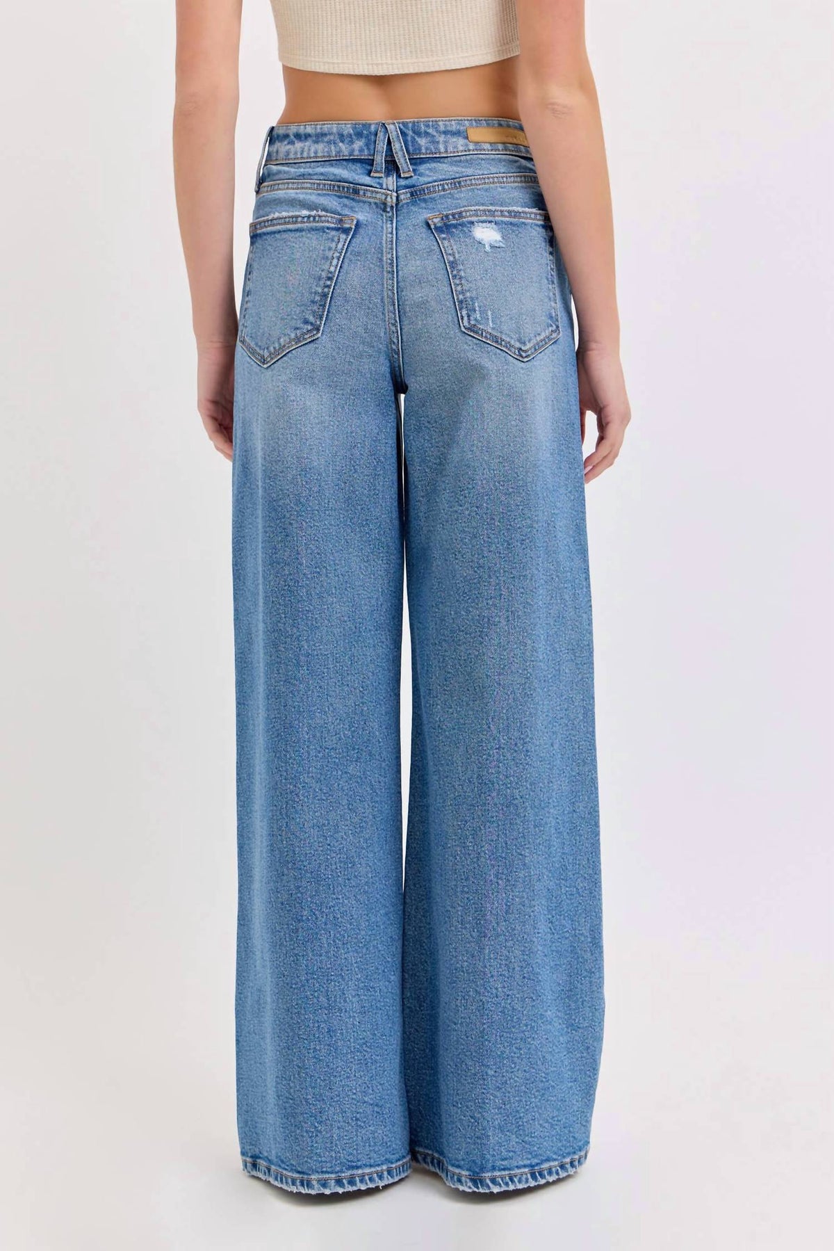 Cello - Broke Girl High Rise Wide Leg Jean
